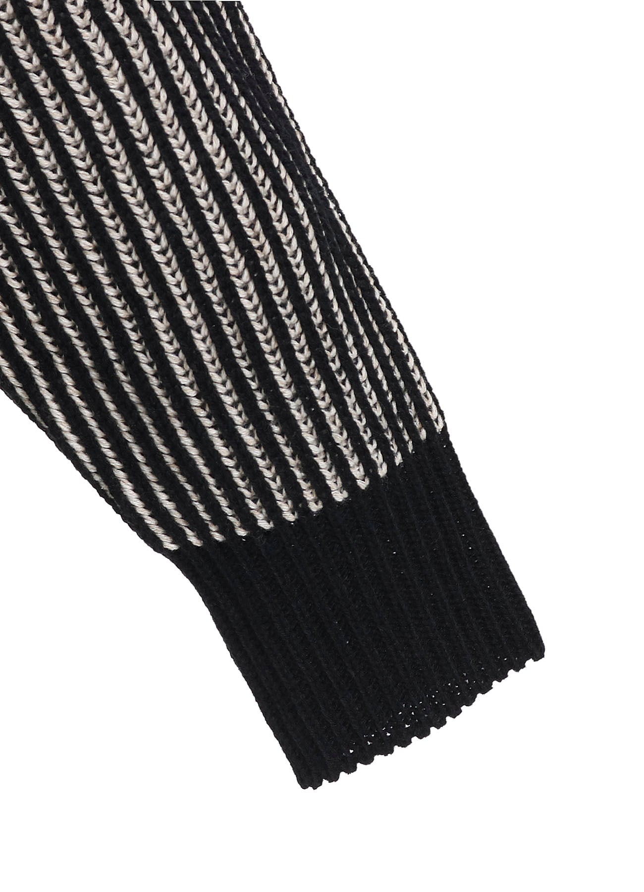 5G BULKY WOOL RIB STITCH V-NECK CARDIGAN