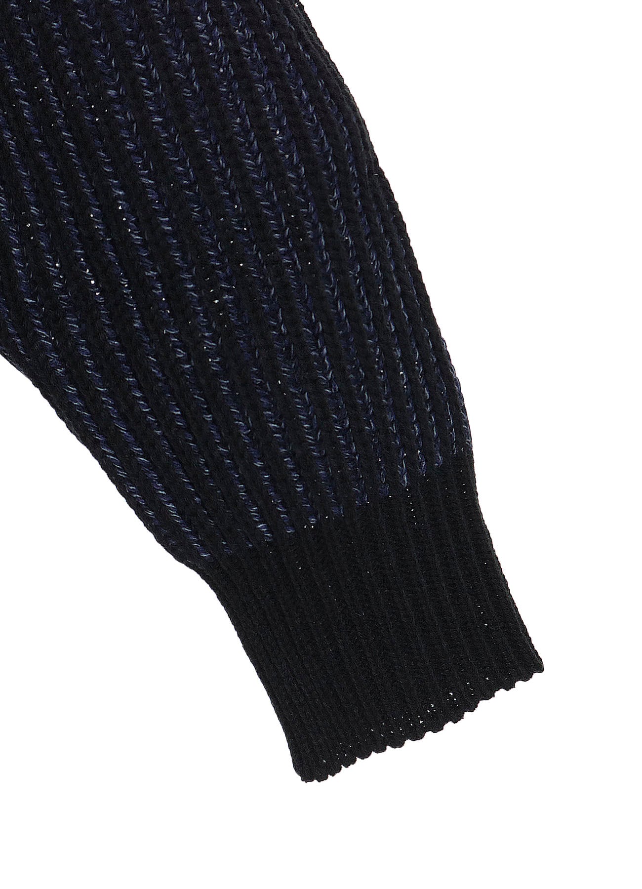 5G BULKY WOOL RIB STITCH V-NECK CARDIGAN