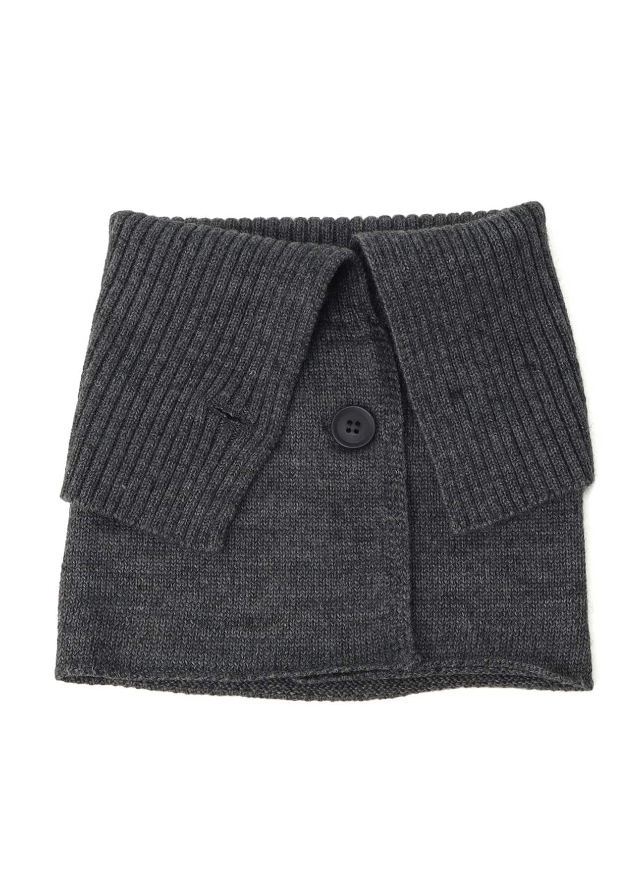 WOOL ACRYLIC JERSEY NECK WARMER