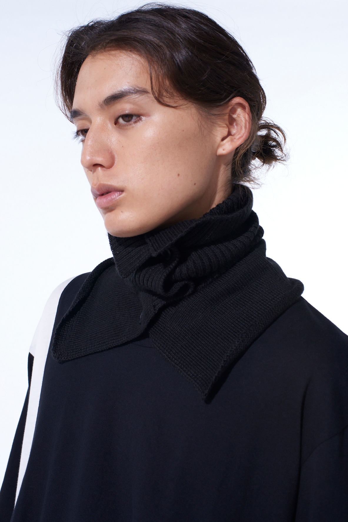 WOOL ACRYLIC JERSEY NECK WARMER