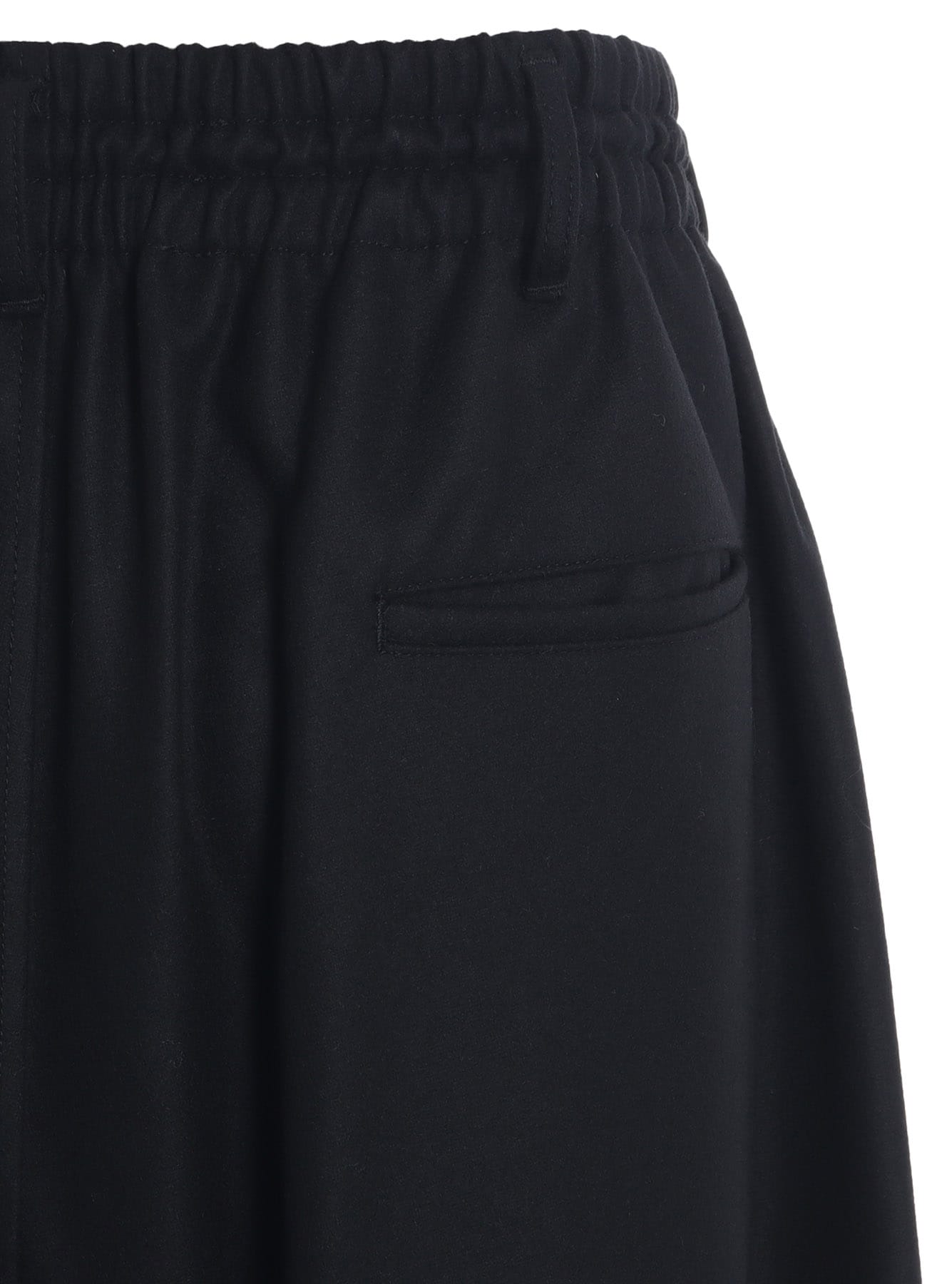 LAMB WOOL PRINTED MESSEGE EMBROIDERY CULOTTE PANTS