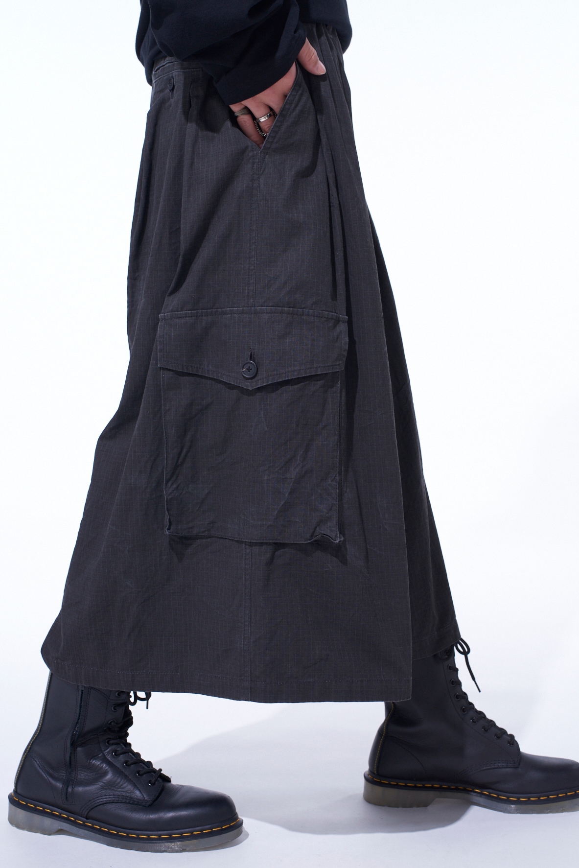 PIGMENT PRINT RIPSTOP CARGO CULOTTE PANTS