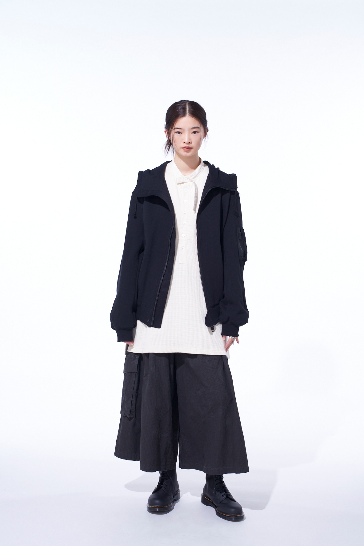 PIGMENT PRINT RIPSTOP CARGO CULOTTE PANTS