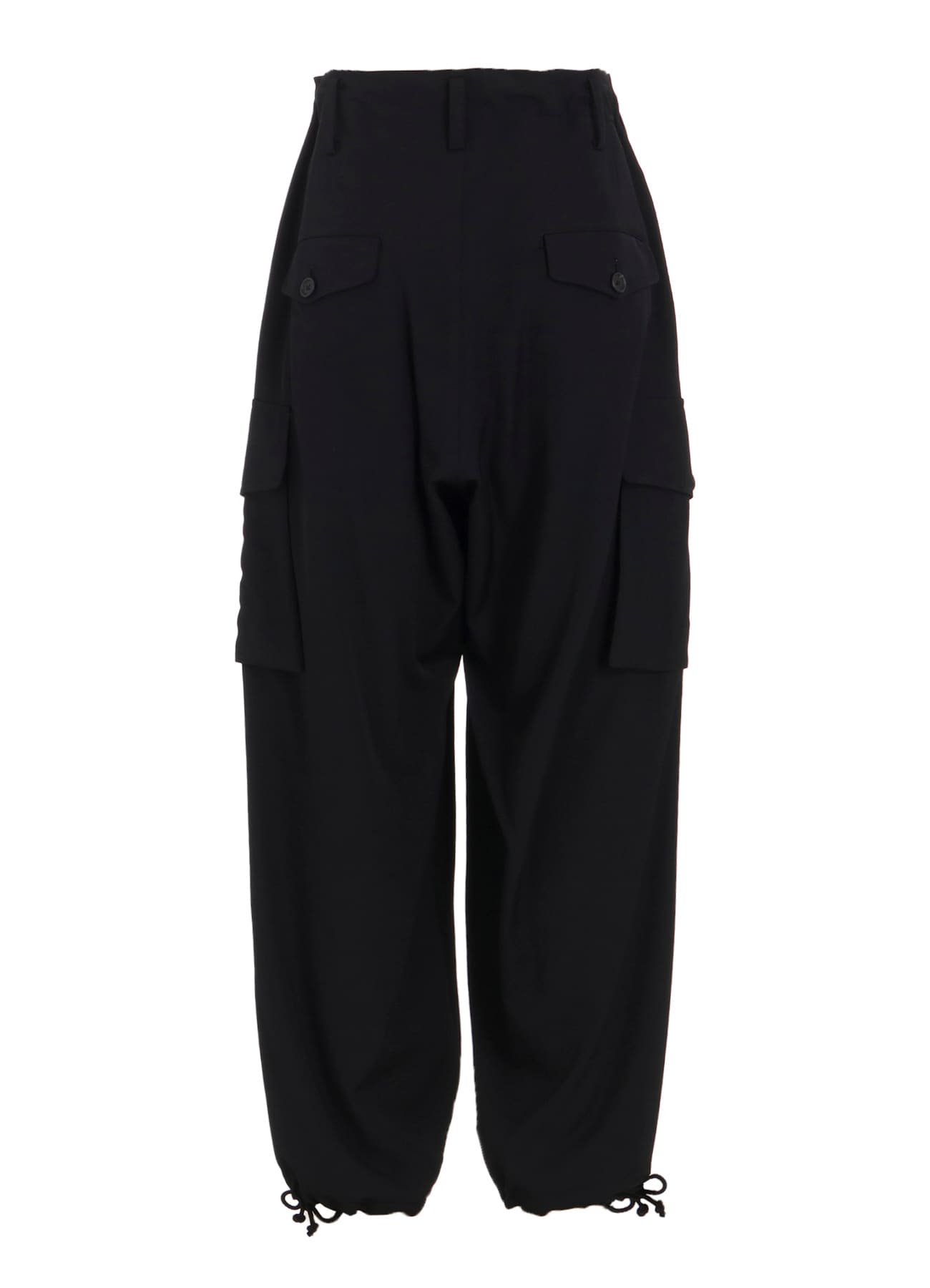 WASHER WOOL GABARDINE 2 TUCK CARGO PANTS