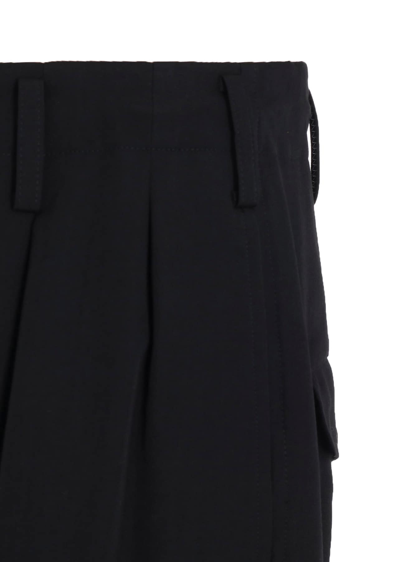 WASHER WOOL GABARDINE 2 TUCK CARGO PANTS