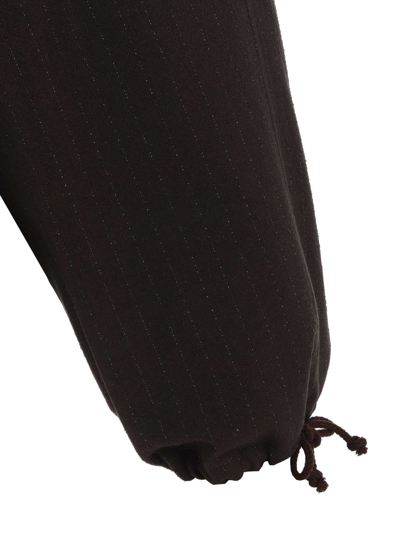 STRIPED SILK ANGORA WOOL 2 TUCK CARGO PANTS