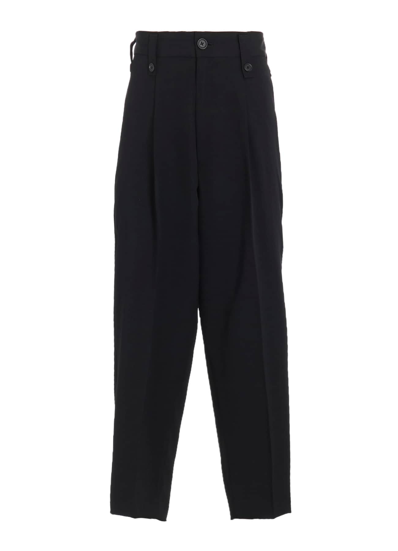WASHER WOOL GABARDINE SKIRTED WRAP PANTS