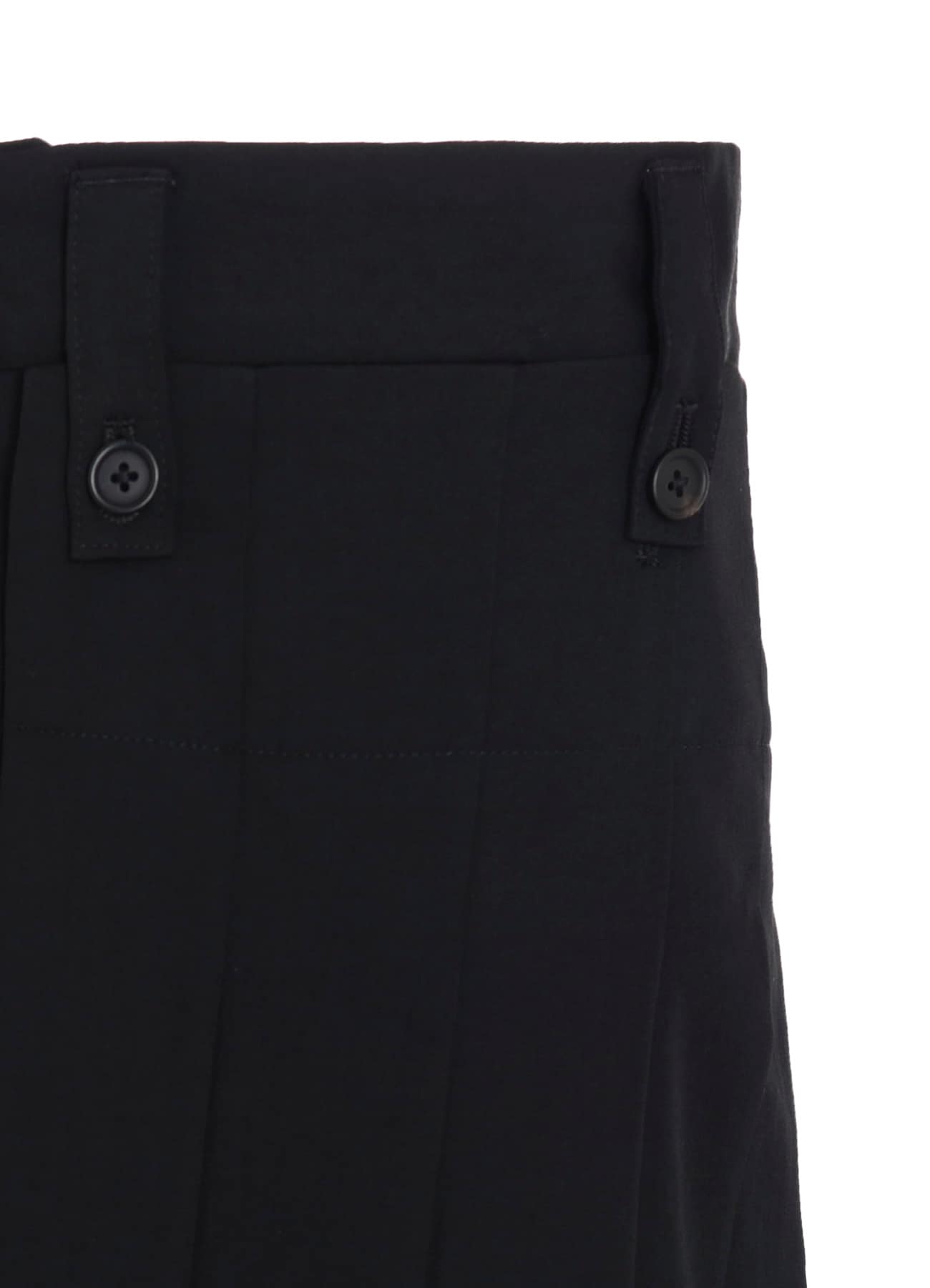 WASHER WOOL GABARDINE SKIRTED WRAP PANTS
