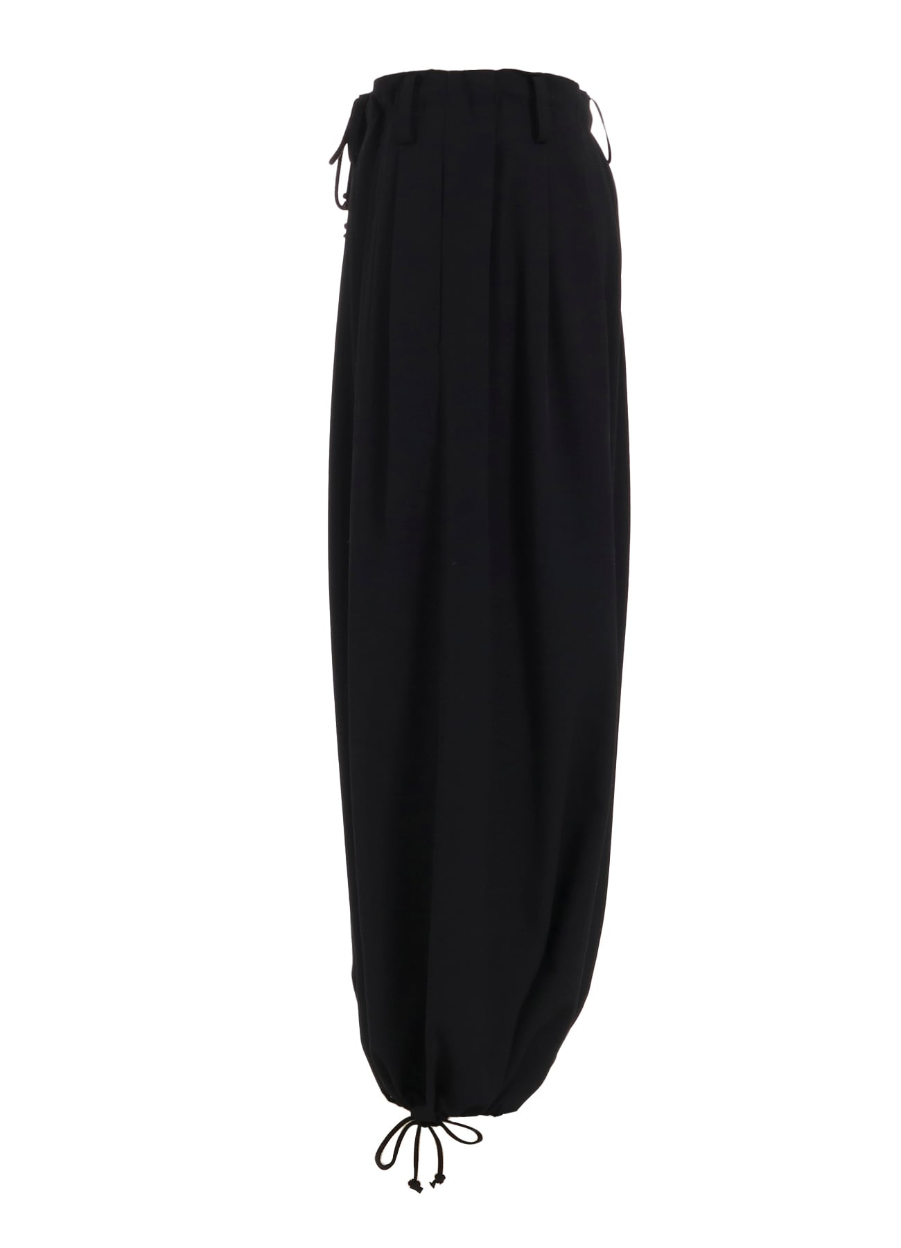 WASHER WOOL GABARDINE PRINT EMBROIDERY BALLOON PANTS