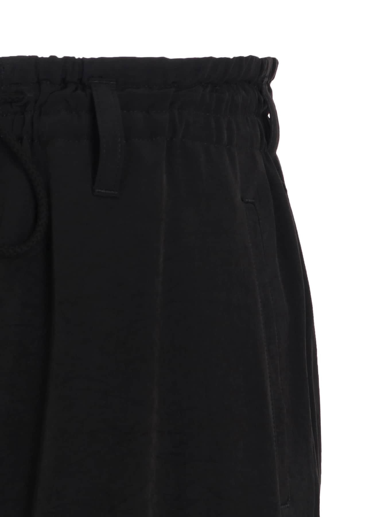 CREPE de CHINE SHIRRING POCKETS TAPERED PANTS