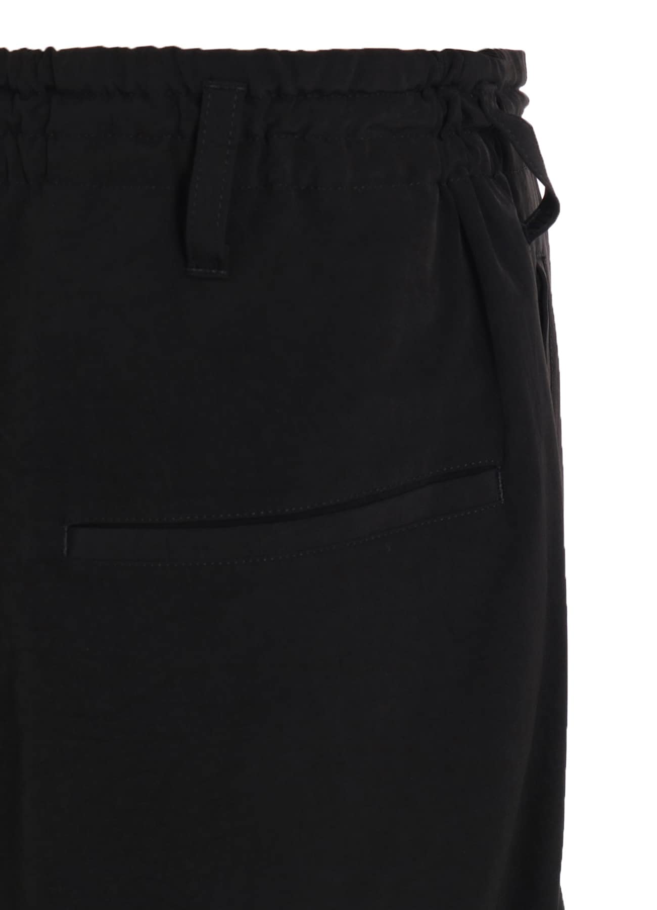 CREPE de CHINE SHIRRING POCKETS TAPERED PANTS