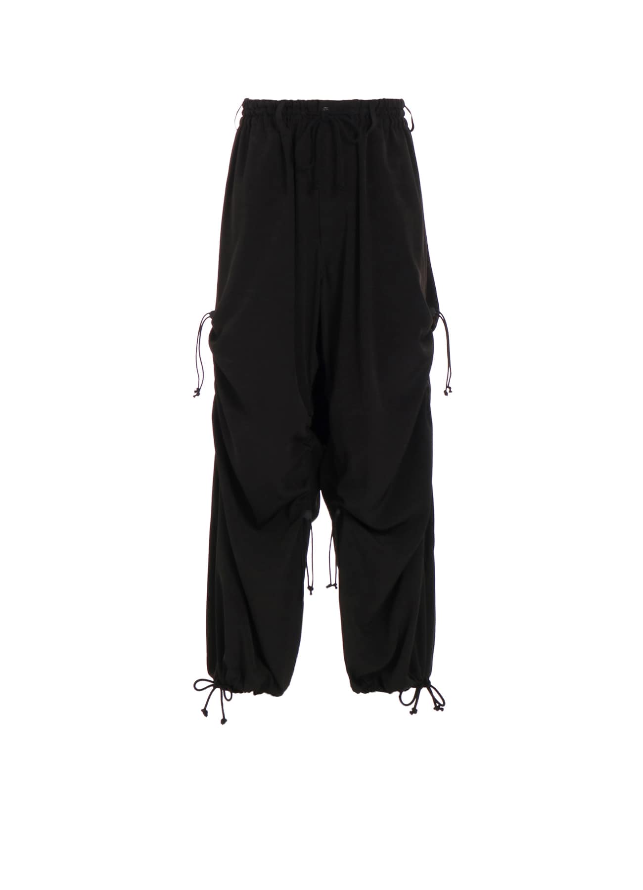 CREPE de CHINE SHIRRING WIDE PANTS