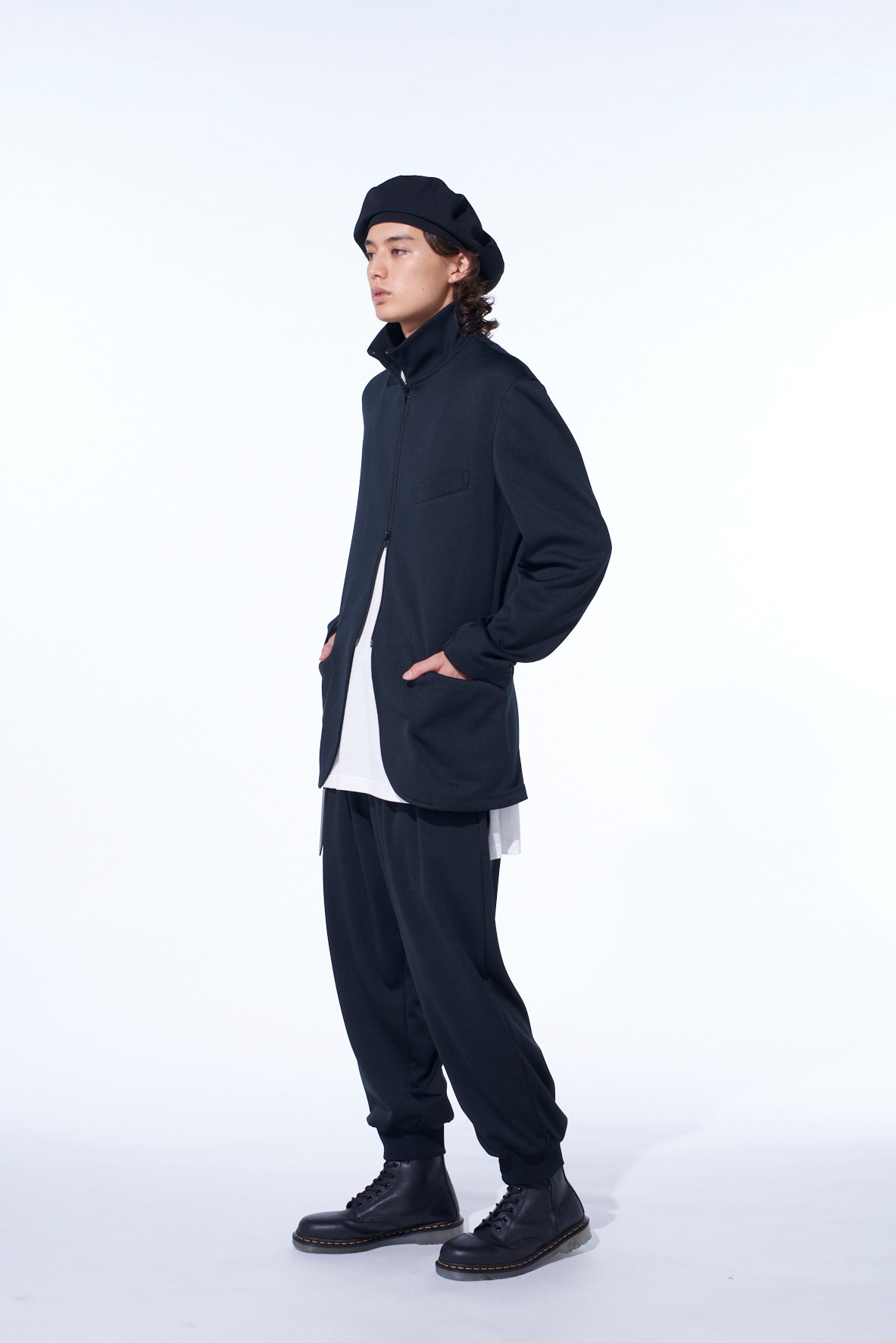 PE/SMOOTH TWO-TUCK RIB PANTS