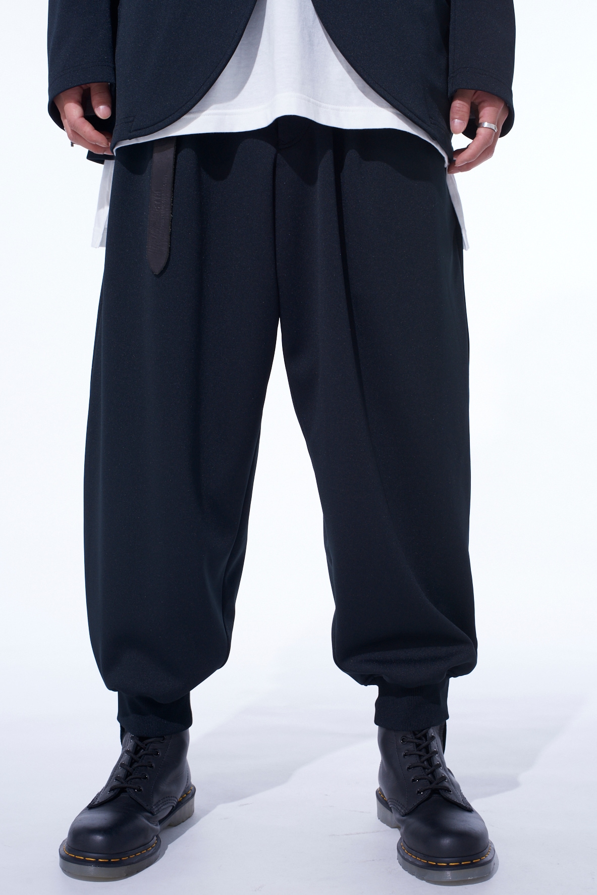 PE/SMOOTH TWO-TUCK RIB PANTS