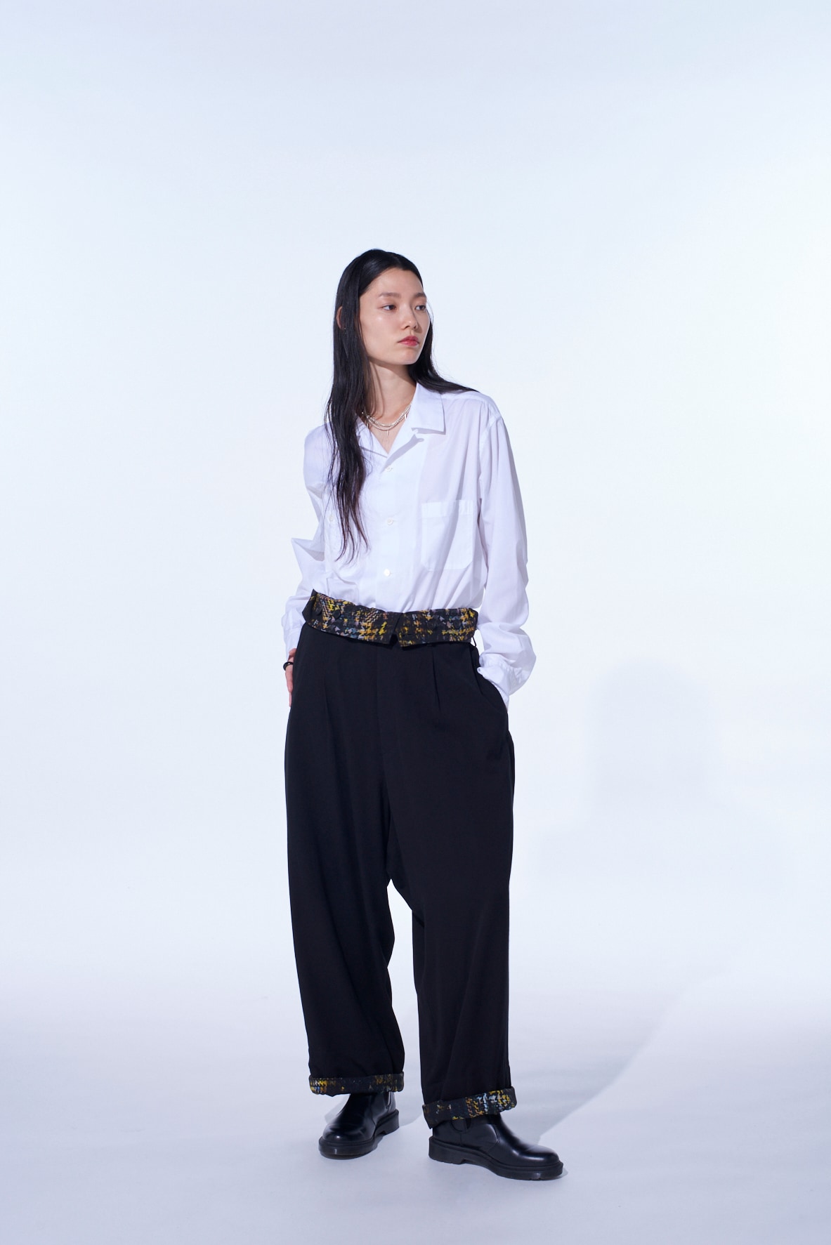 HIDDEN YELLOW INKGLEN FOLDOVER SUSPENDER PANTS