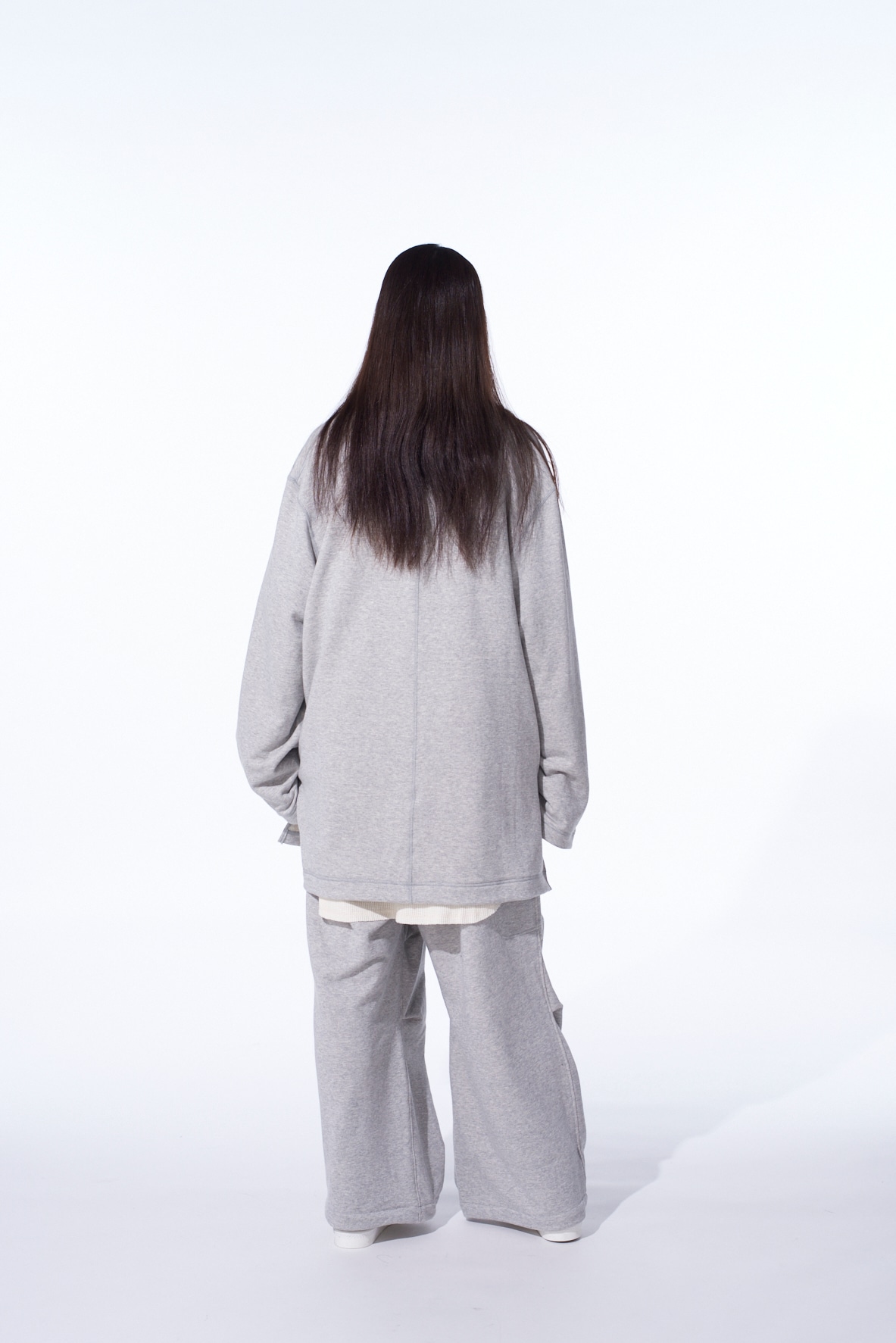 FRENCH TERRY TUCKED PANTS