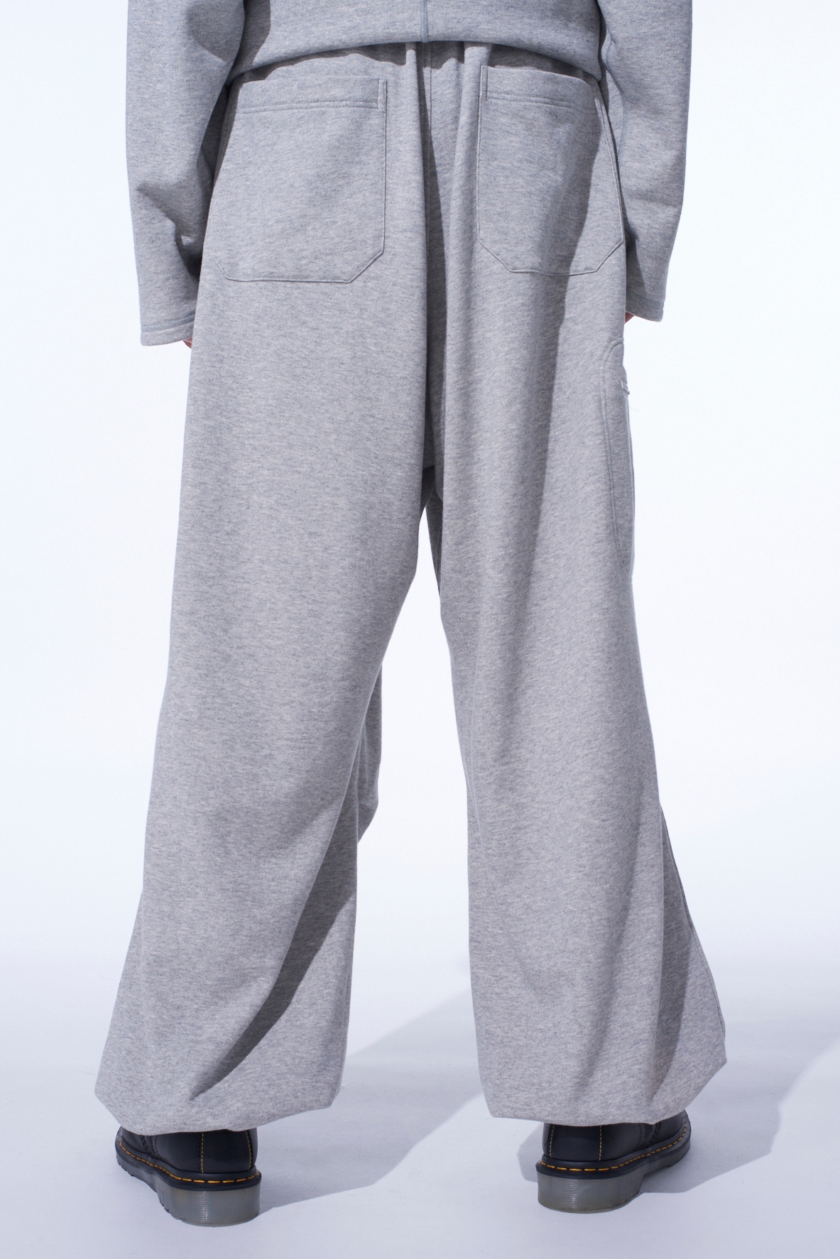 FRENCH TERRY TUCKED PANTS