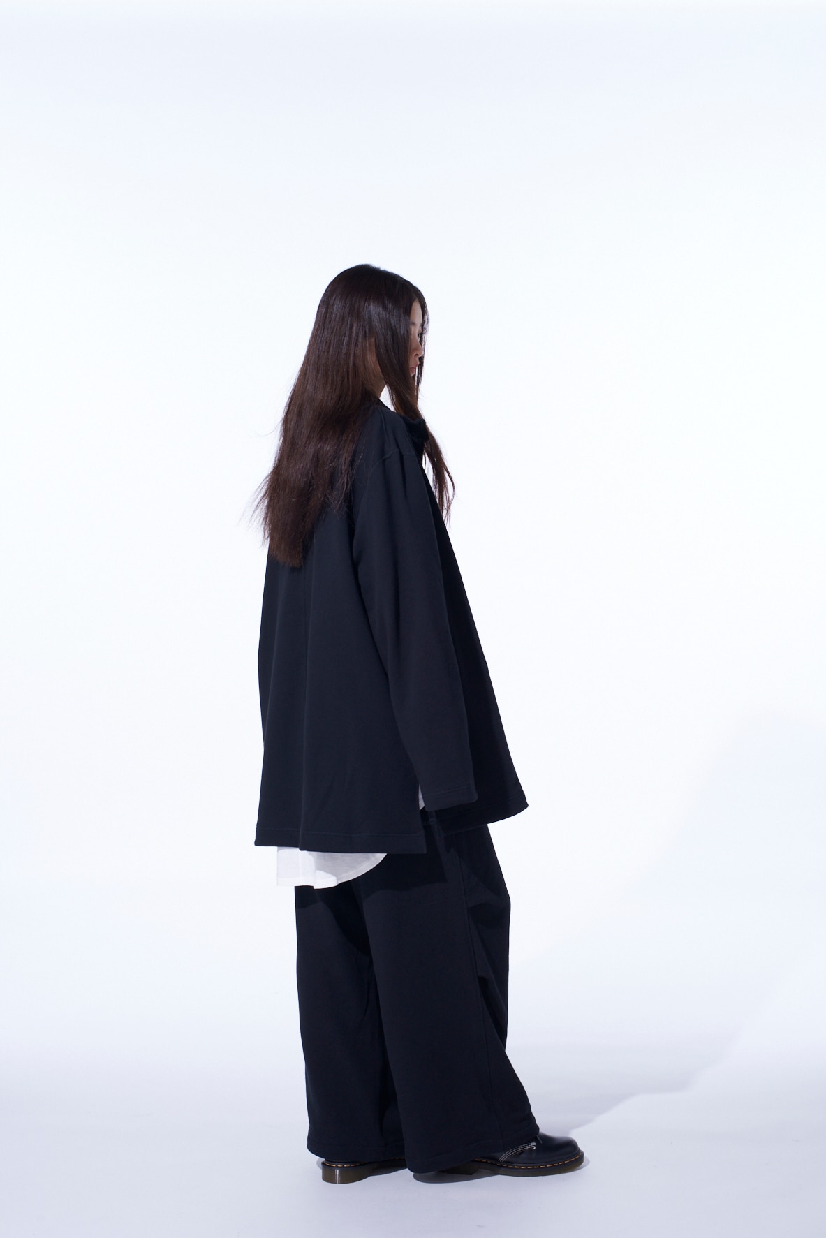 FRENCH TERRY TUCKED PANTS