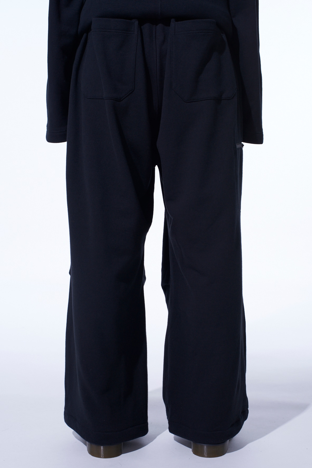 FRENCH TERRY TUCKED PANTS
