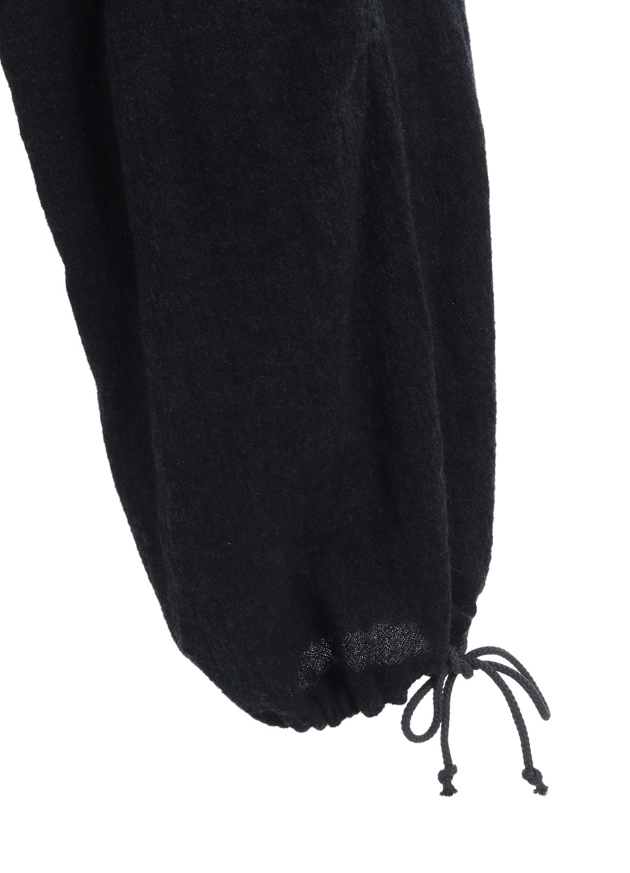 WOOL GAUZE KNEE TUCK PANTS