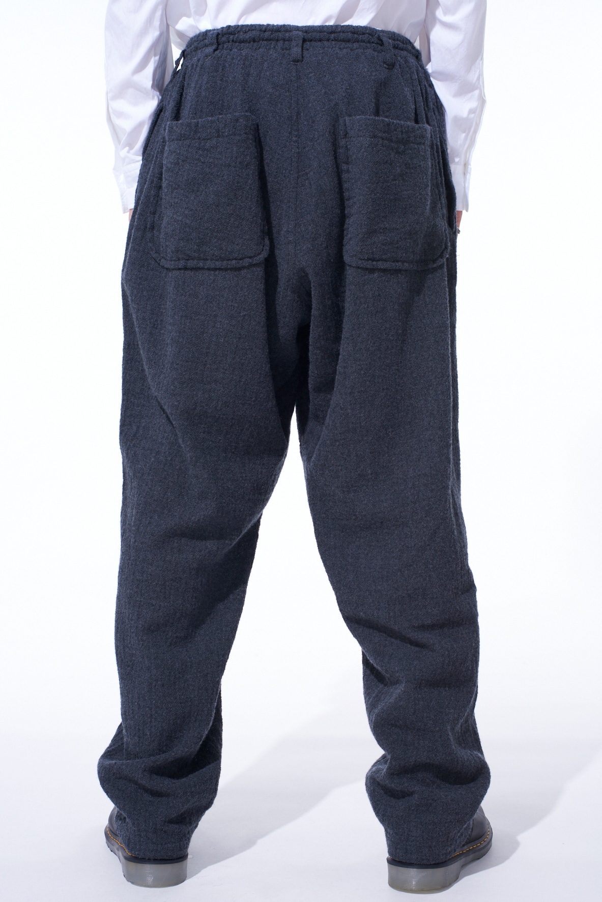 WOOL GAUZE ELASTIC PANTS