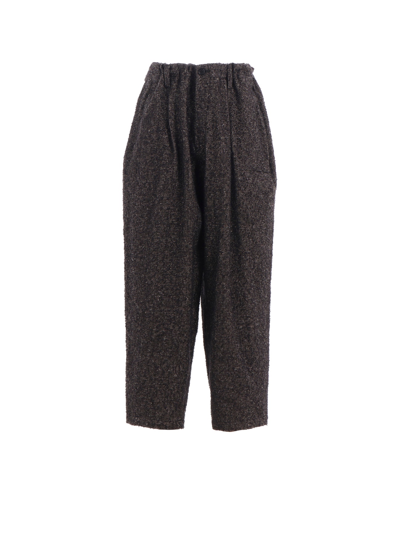 BRUSHED TWILL NEEDLE PUNCH TAPERED PANTS