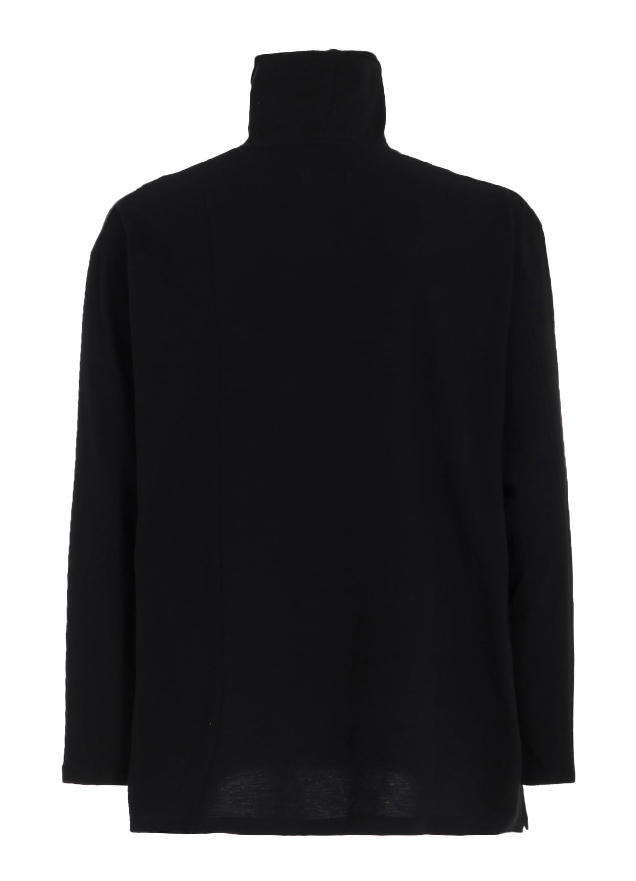 30/COTTON JERSEY LAYERED FRONT TURTLENECK LONG T-SHIRT