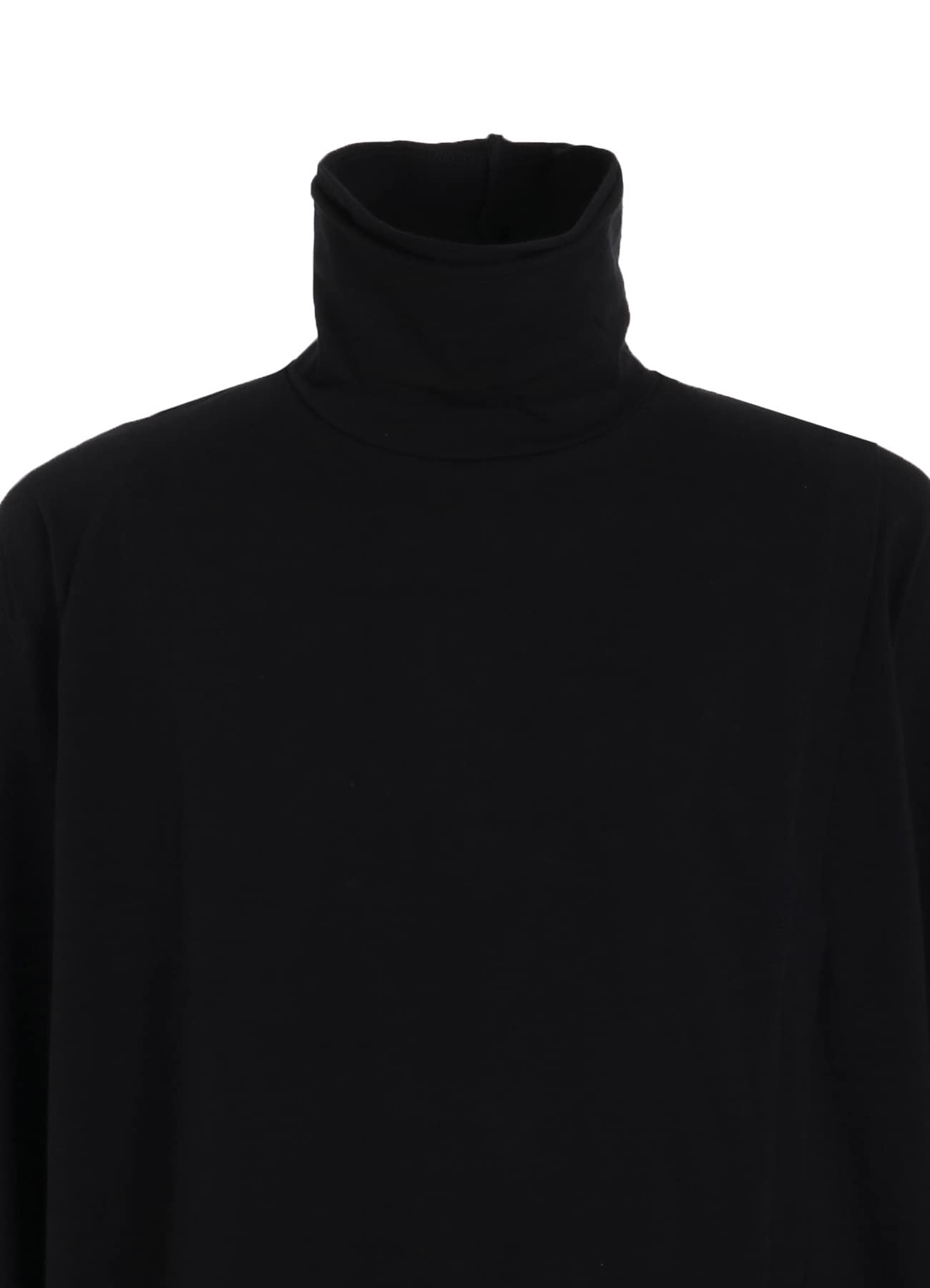 30/COTTON JERSEY LAYERED FRONT TURTLENECK LONG T-SHIRT