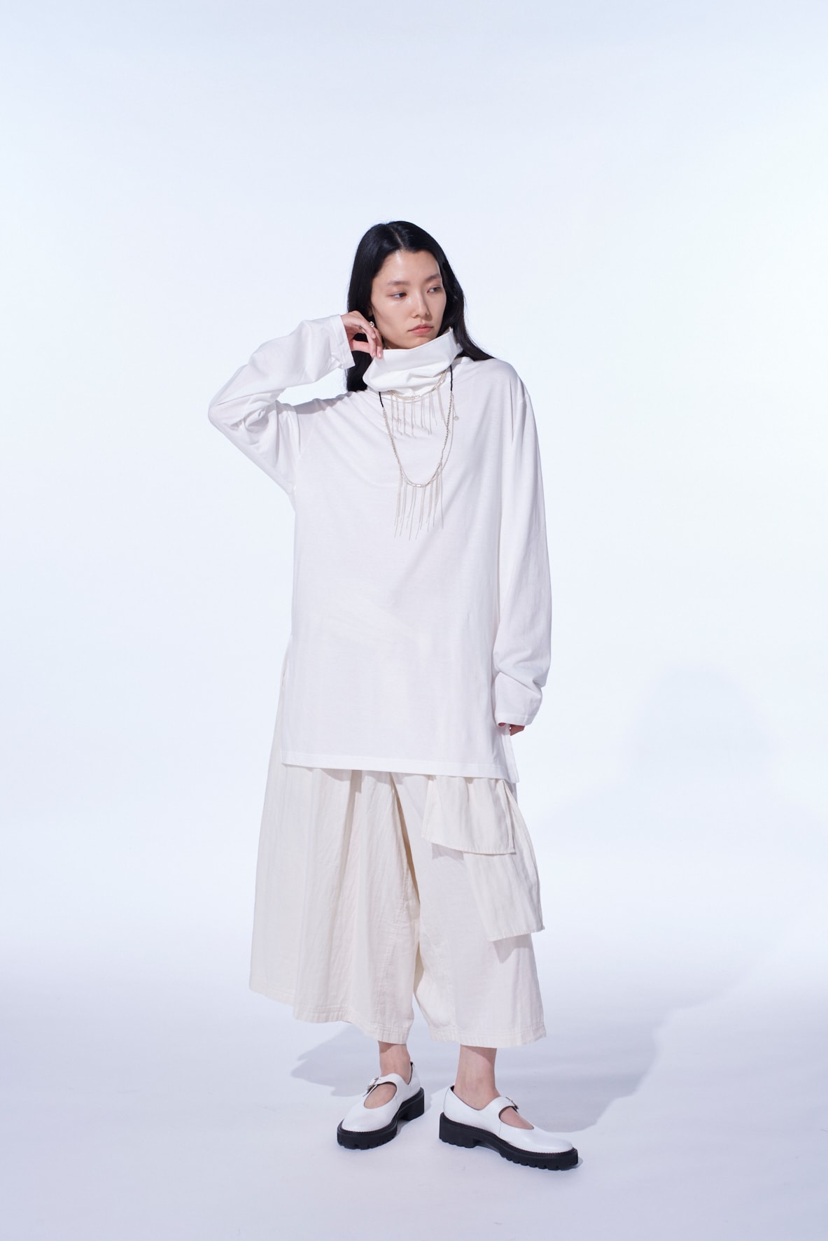 30/COTTON JERSEY TURTLENECK T-SHIRT
