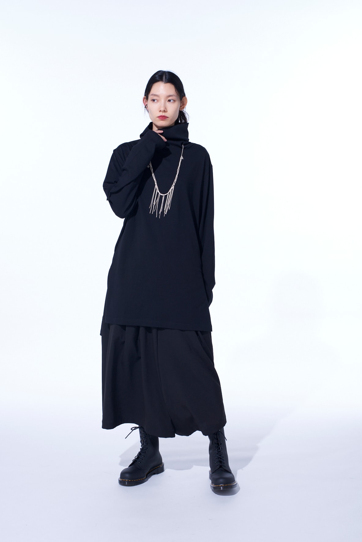 30/COTTON JERSEY TURTLENECK T-SHIRT