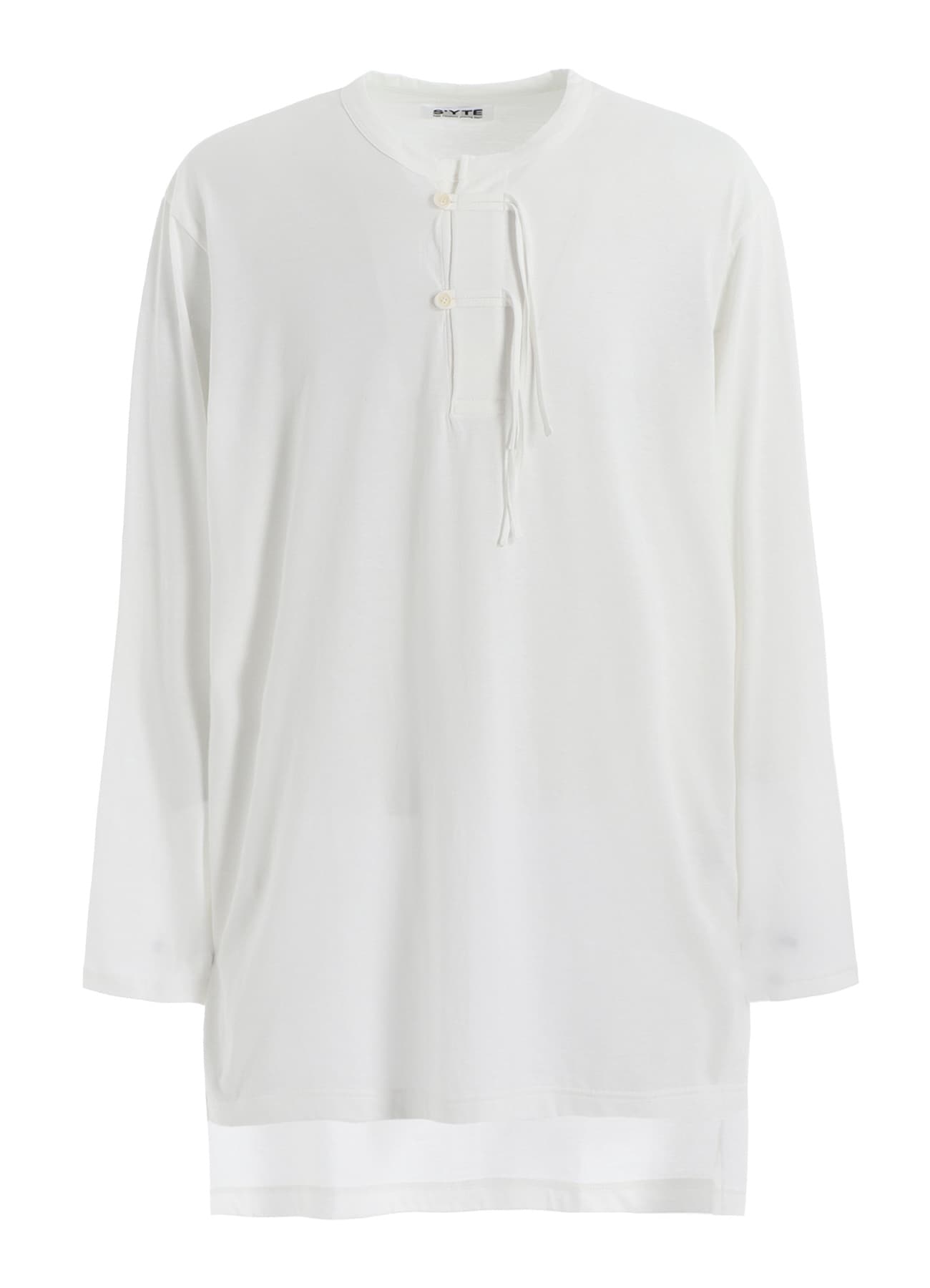 30/COTTON JERSEY HENLEY NECK T-SHIRT