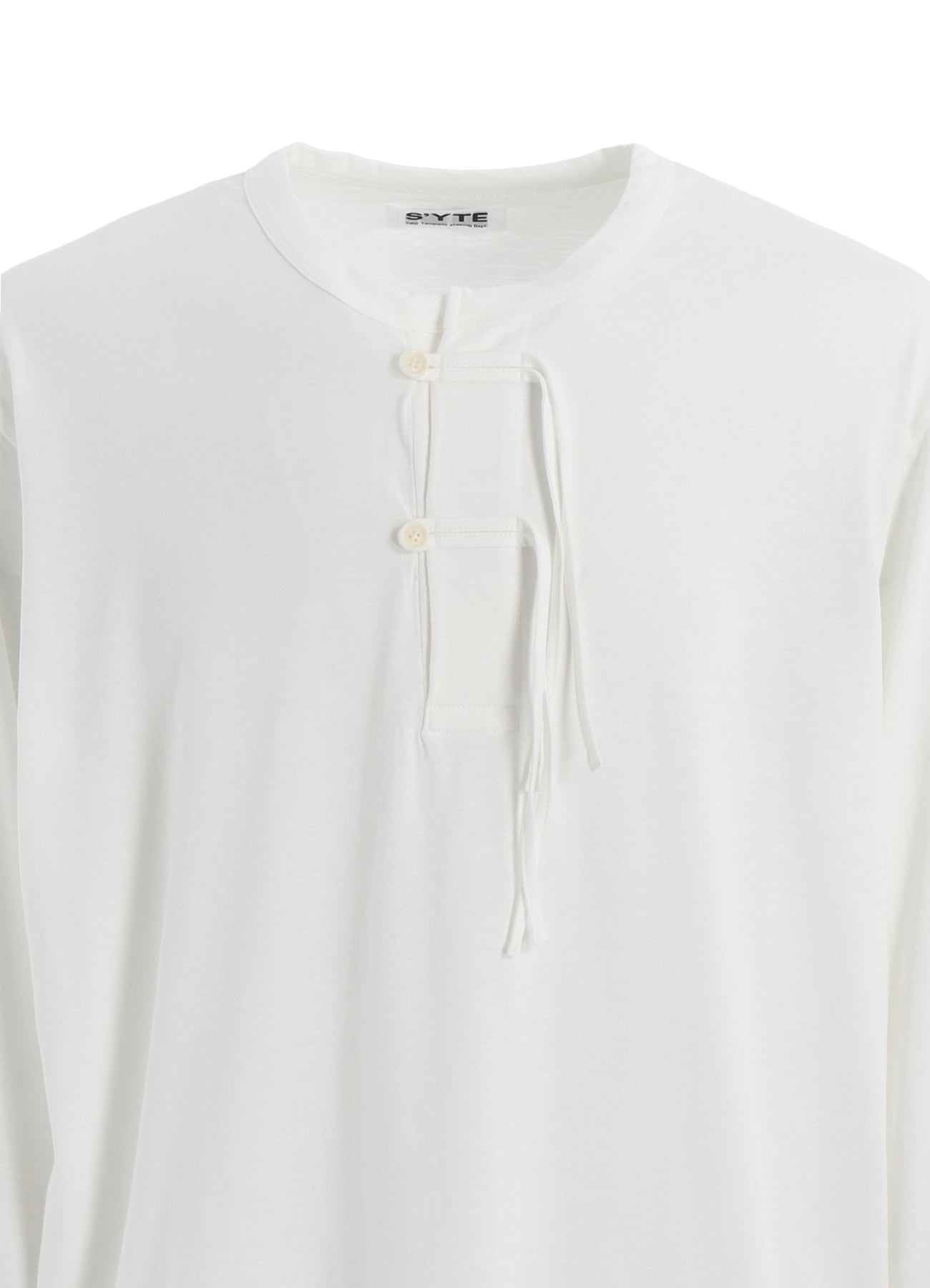 30/COTTON JERSEY HENLEY NECK T-SHIRT
