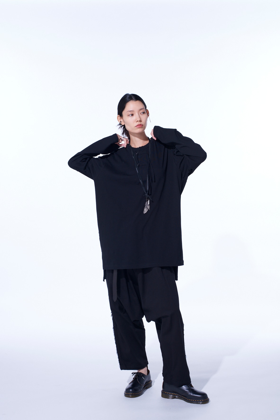 30/COTTON JERSEY HENLEY NECK T-SHIRT