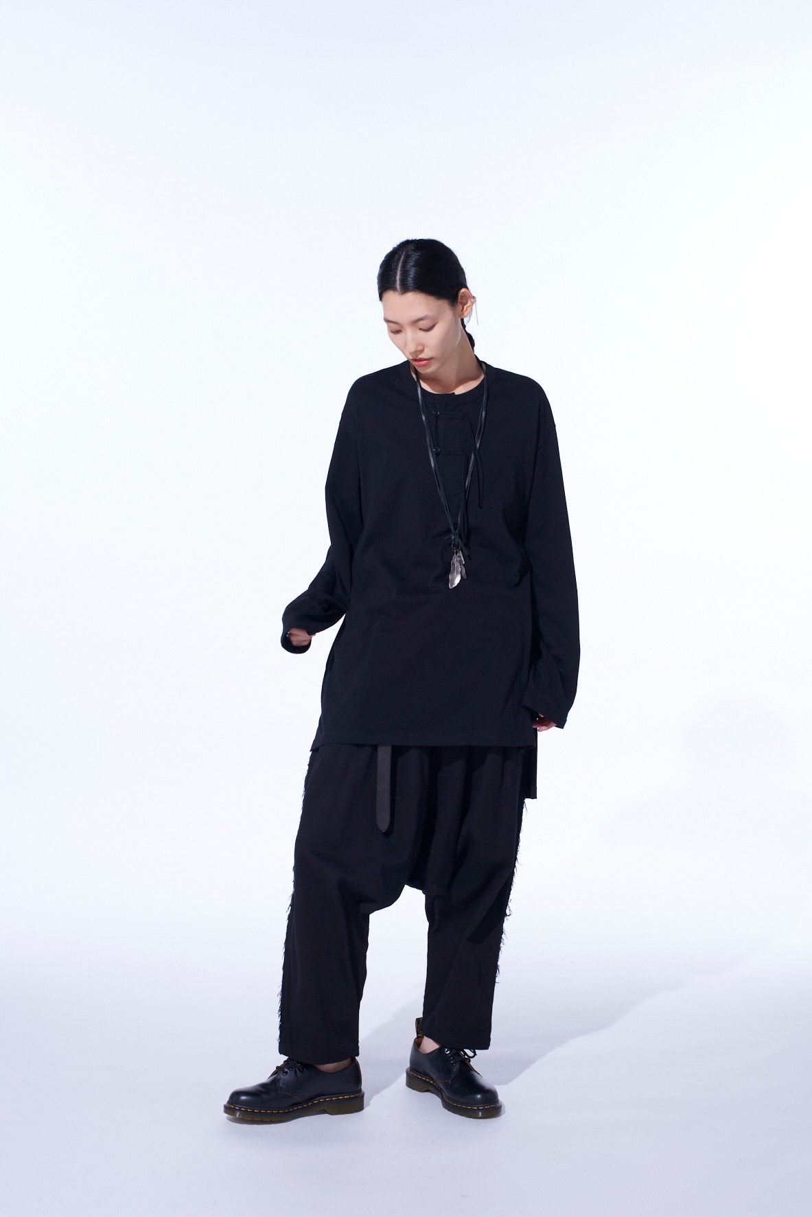 30/COTTON JERSEY HENLEY NECK T-SHIRT