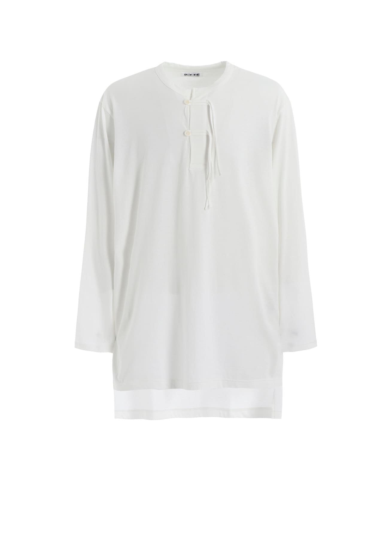 30/COTTON JERSEY HENLEY NECK T-SHIRT