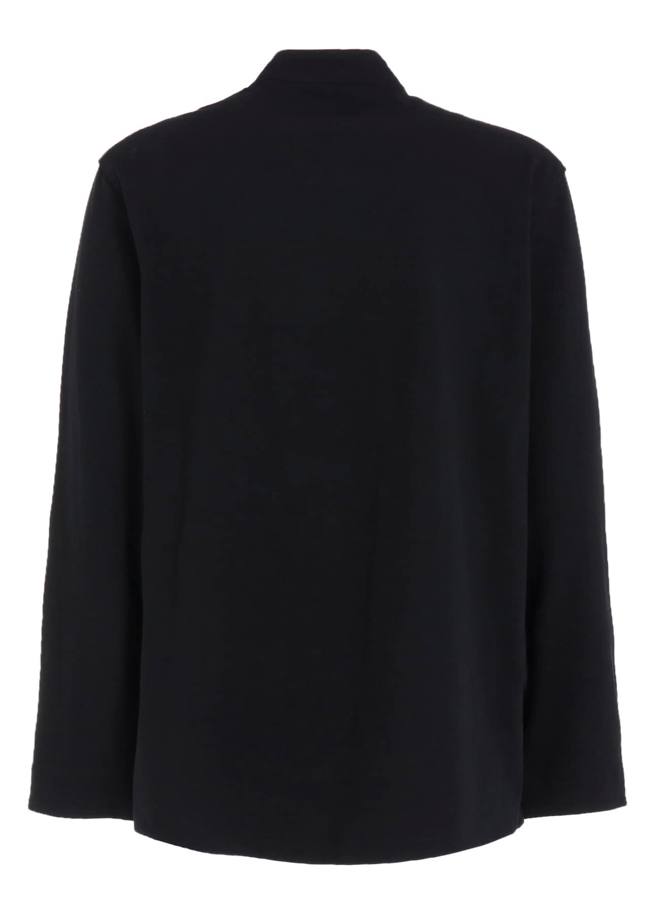 COTTON JERSEY STAND COLLAR DOUBLE JACKET
