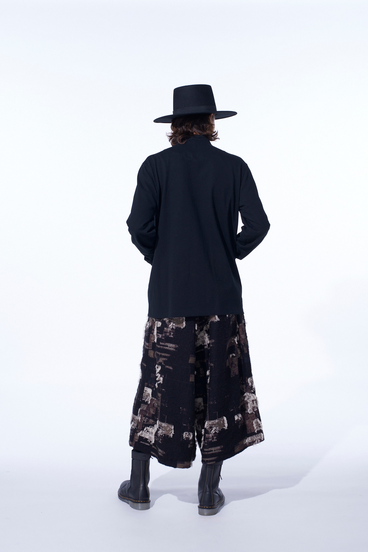 COTTON JERSEY STAND COLLAR DOUBLE JACKET