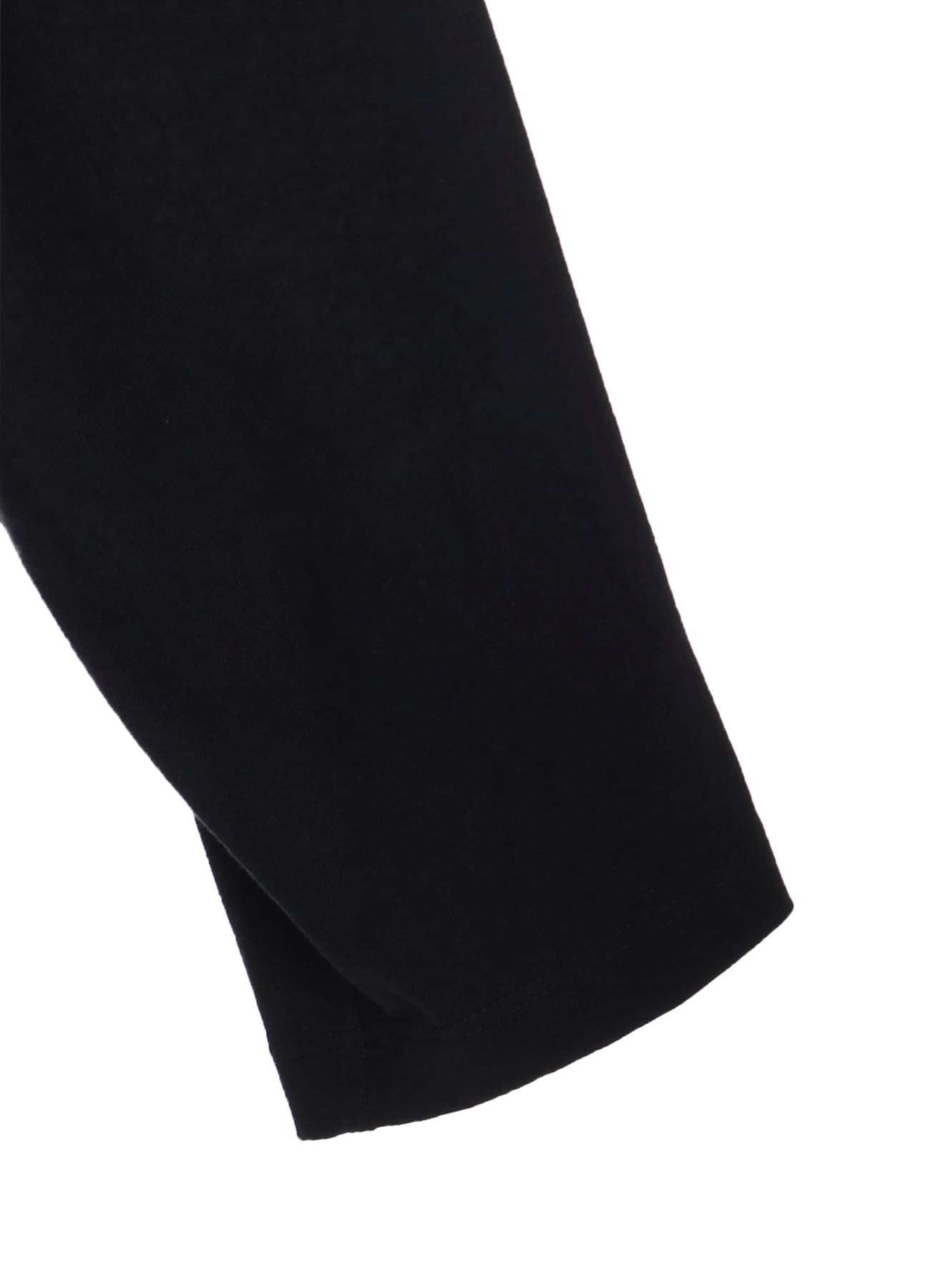 COTTON JERSEY NO-COLLAR LOOP CARDIGAN