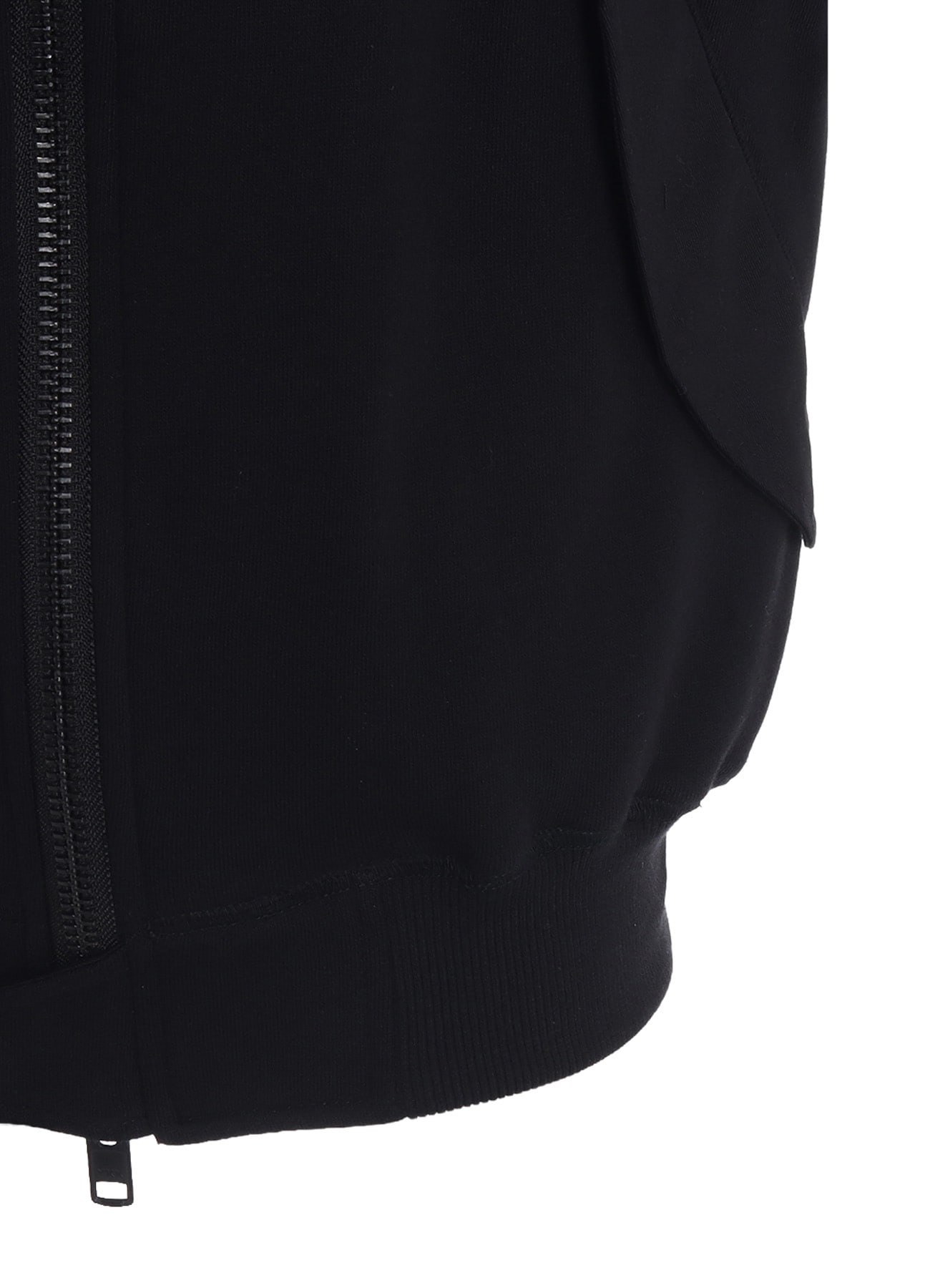 TWILL TERRY MIX ZIP-UP HOODIE WITH UTILITY SLEEVE POCKET