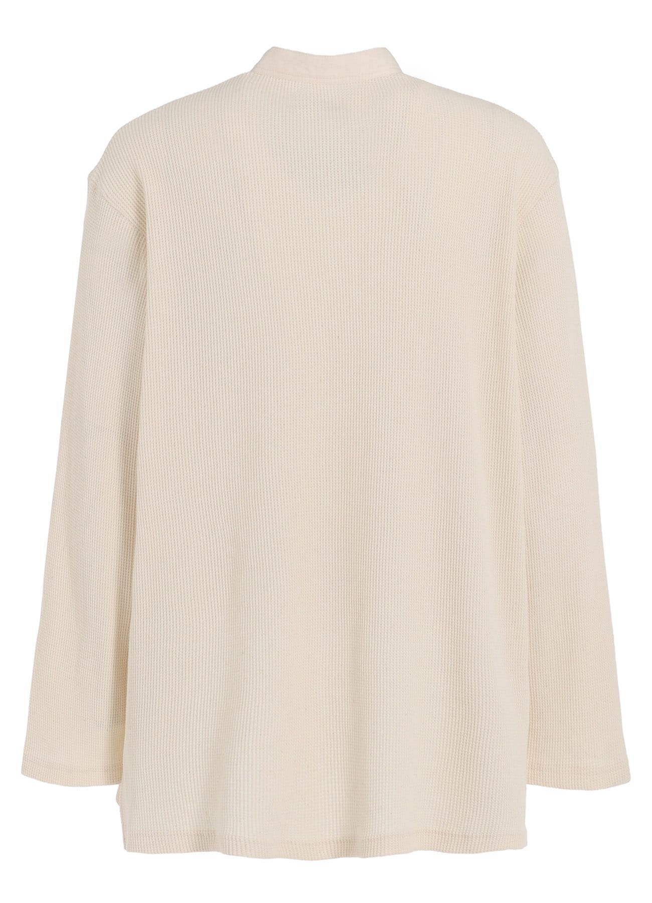 16/THERMAL WAFFLE COMBINATON STAND COLLAR T-SHIRT