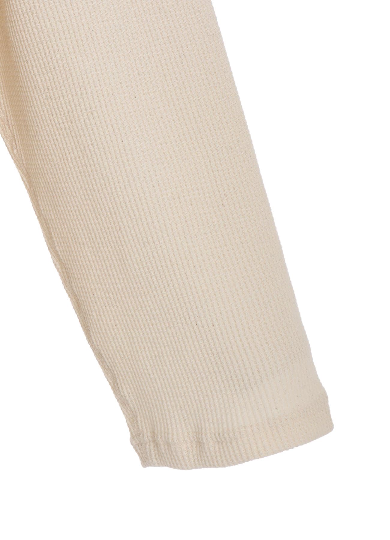 16/THERMAL WAFFLE COMBINATON STAND COLLAR T-SHIRT