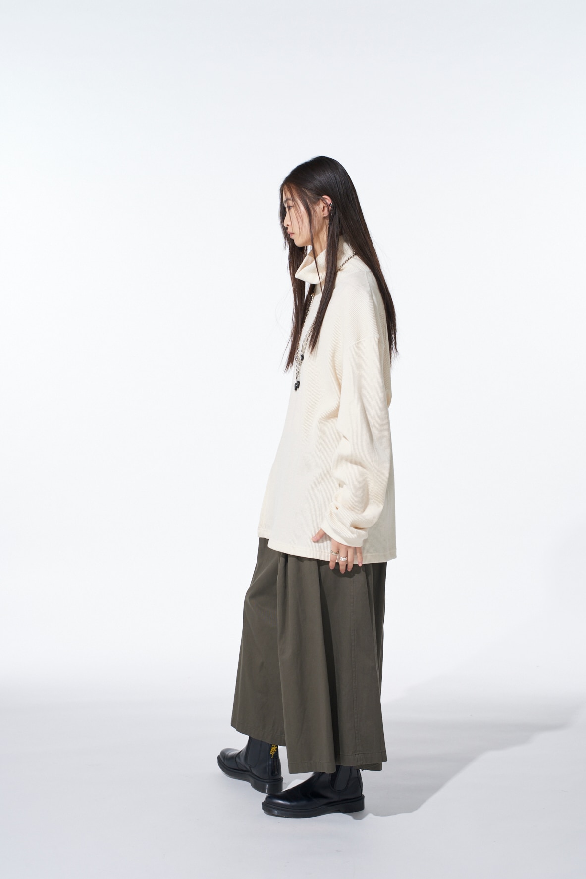 16/THERMAL WAFFLE TURTLE NECK T-SHIRT