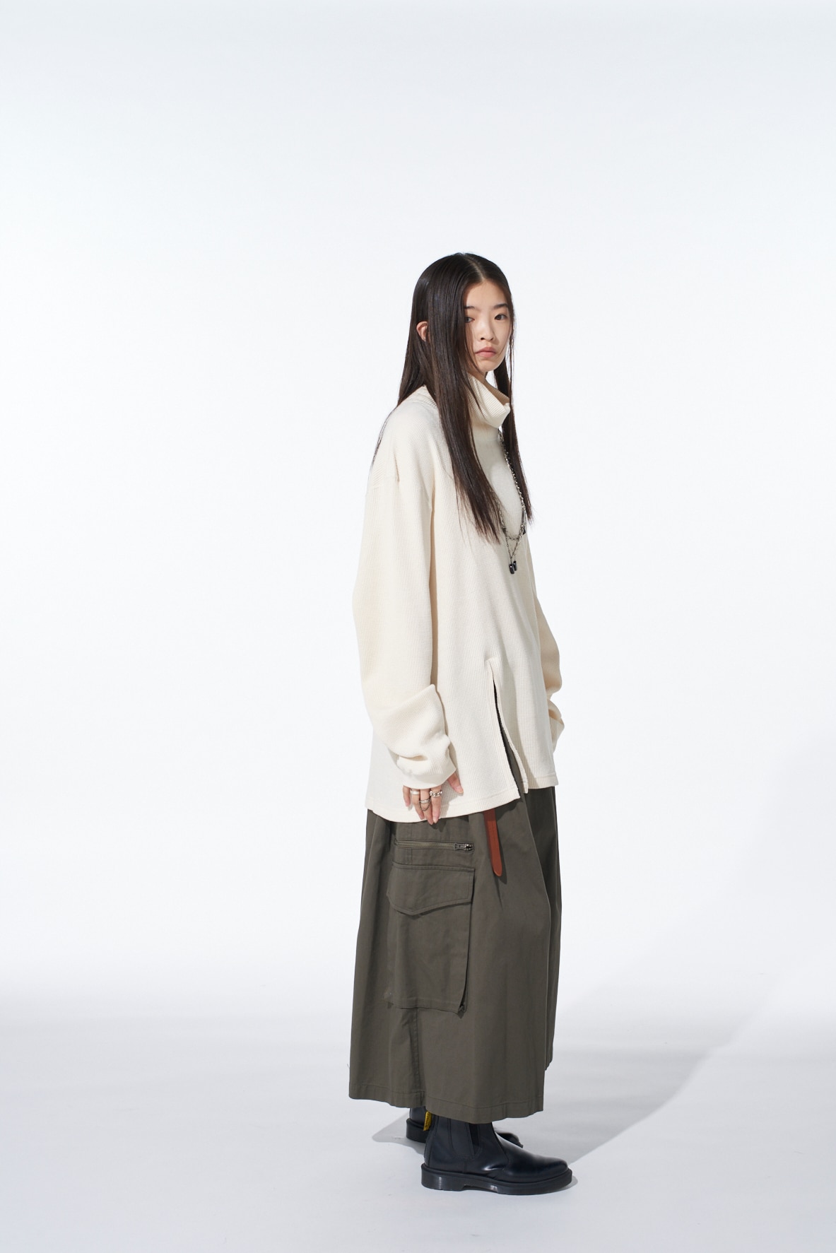 16/THERMAL WAFFLE TURTLE NECK T-SHIRT