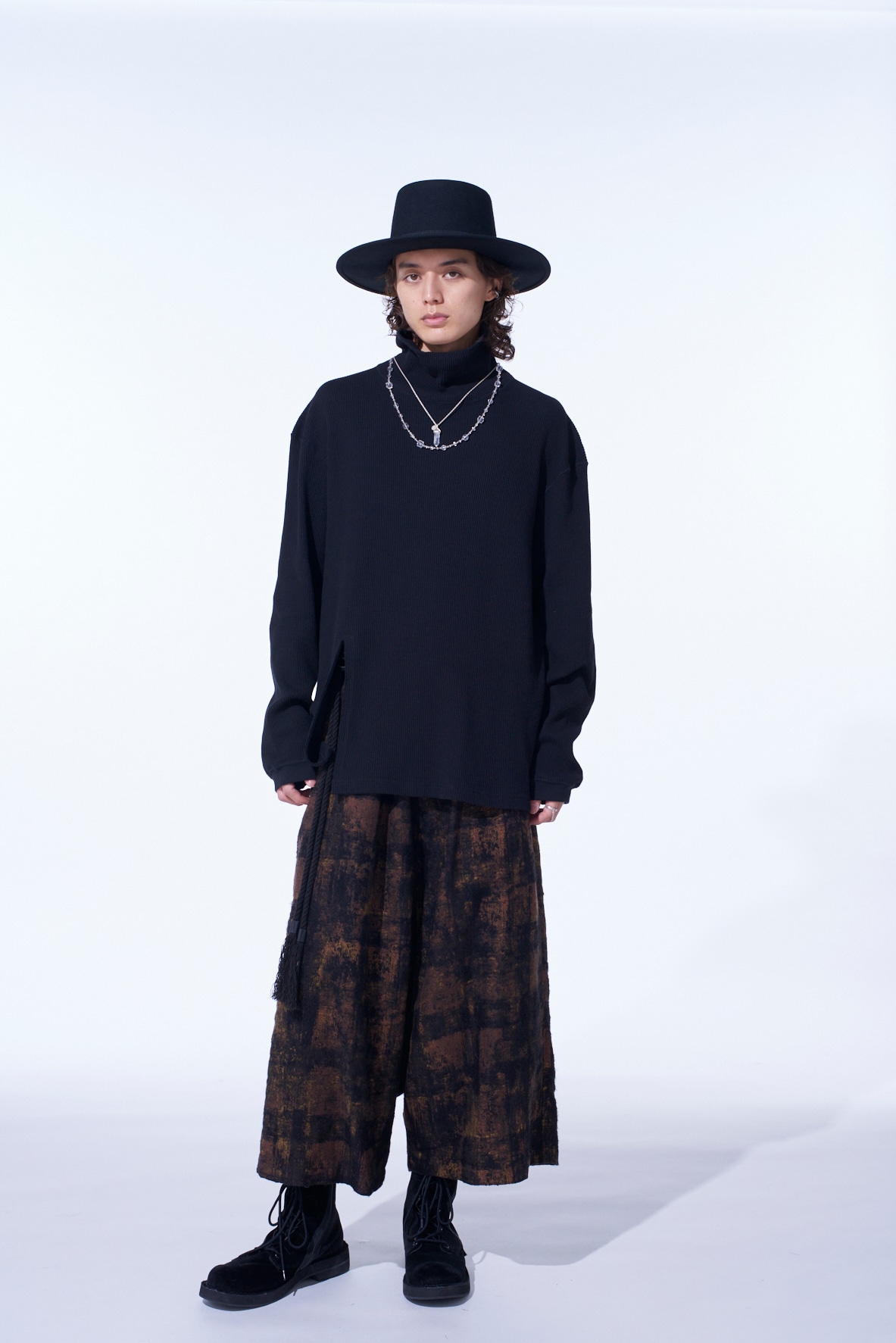 16/THERMAL WAFFLE TURTLE NECK T-SHIRT