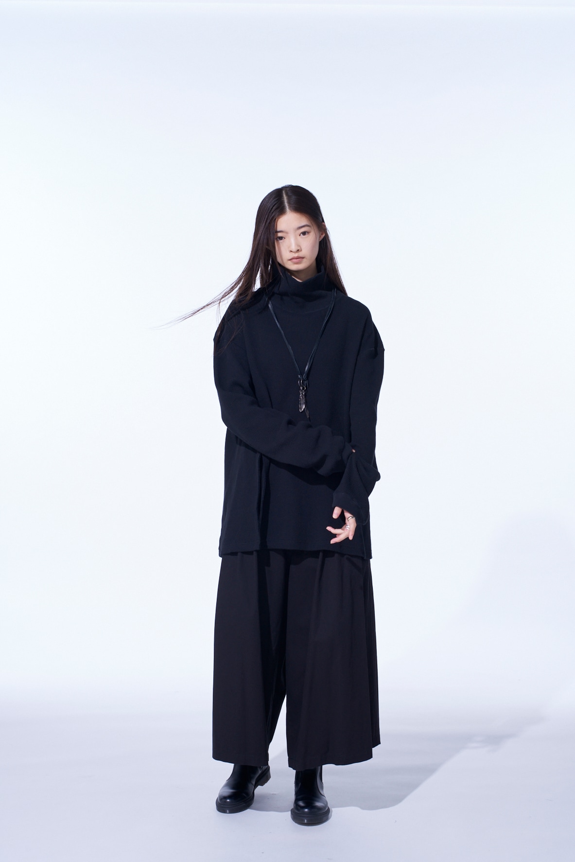 16/THERMAL WAFFLE TURTLE NECK T-SHIRT