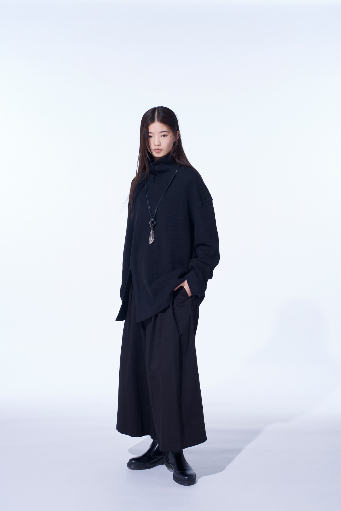 16/THERMAL WAFFLE TURTLE NECK T-SHIRT