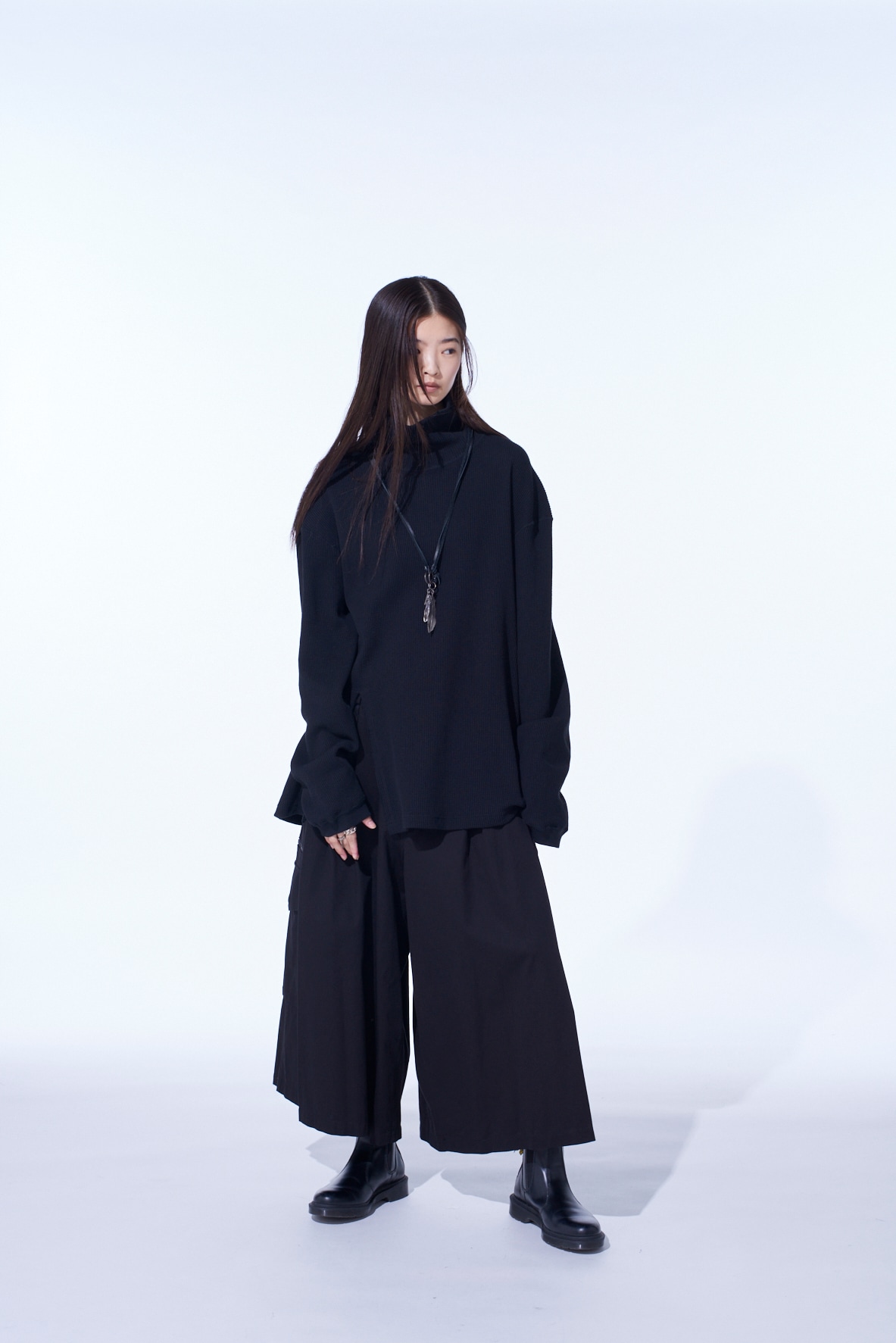 16/THERMAL WAFFLE TURTLE NECK T-SHIRT
