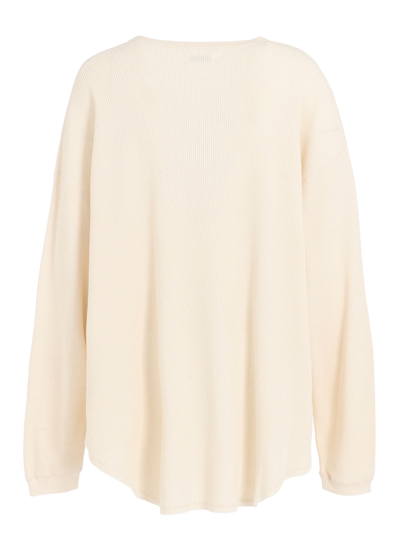 16/THERMAL WAFFLE GUSSET OVERSIZED T-SHIRT