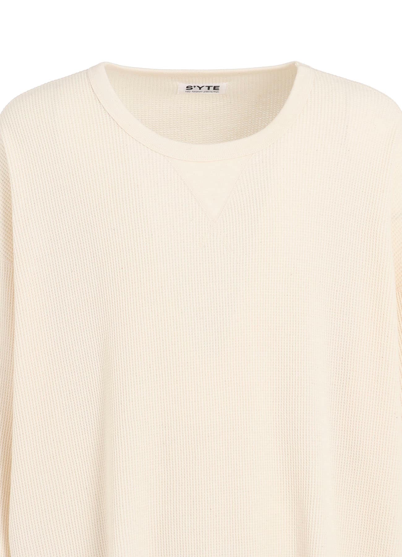 16/THERMAL WAFFLE GUSSET OVERSIZED T-SHIRT