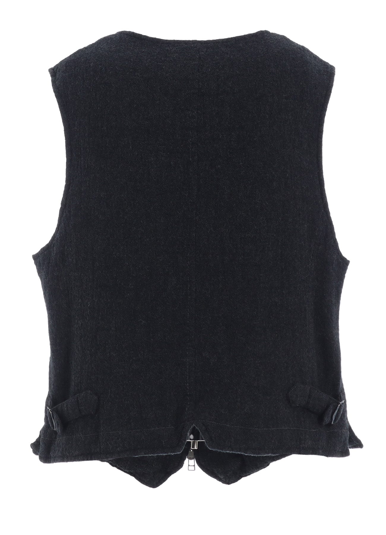 WOOL GAUZE ZIP UP VEST